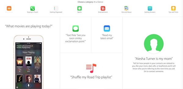 蘋果發布全新Siri網頁 系統介紹語音助手功能