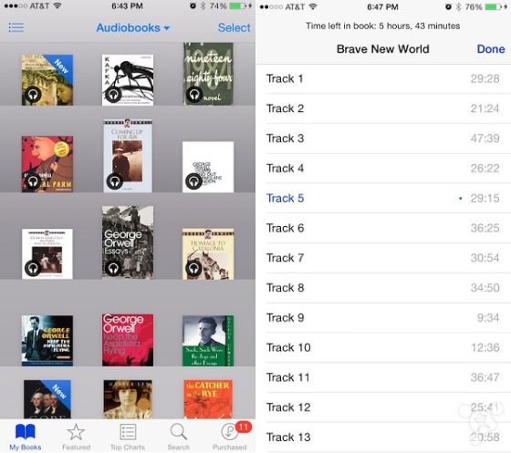 iOS 8.4測試版發(fā)布 iBook應(yīng)用播放有聲讀物