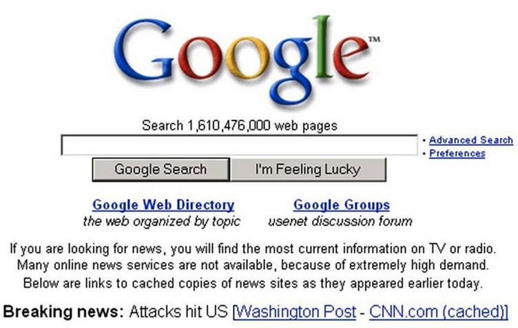 Google搜索 互聯網 80年代