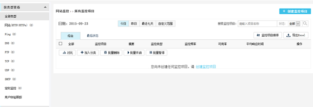 網站監控設置