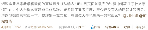 頁面加載 網站響應流程 網站URL