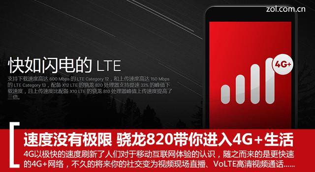 速度沒有極限 驍龍820帶你進入4G+生活 