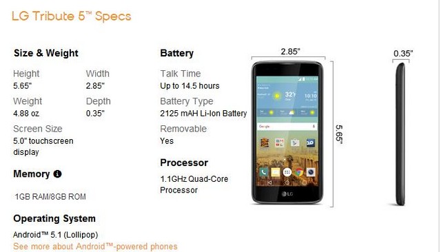 1GB內(nèi)存+驍龍210 LG K7售價99.99美元 