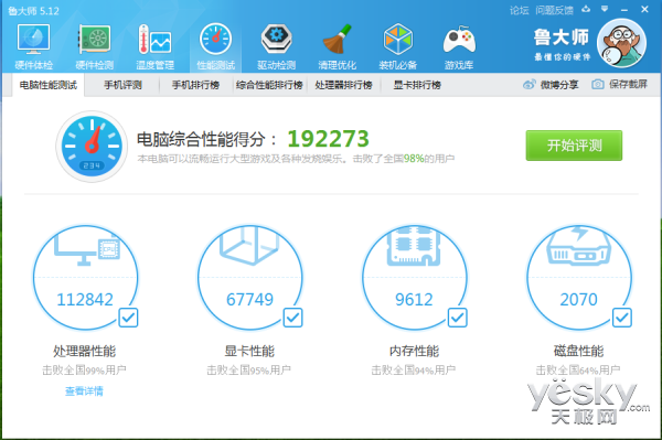 跑出近二十萬分數(shù) 戰(zhàn)神Z7M-i7D1綜合評測
