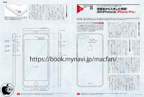 雙攝基本確認 疑iPhone 7 Pro設計圖曝光 