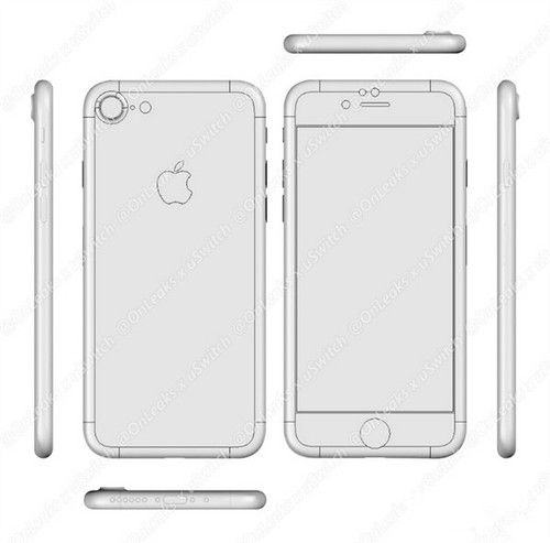 iPhone 7設計圖完全曝光 耳機接口與白條確認消失