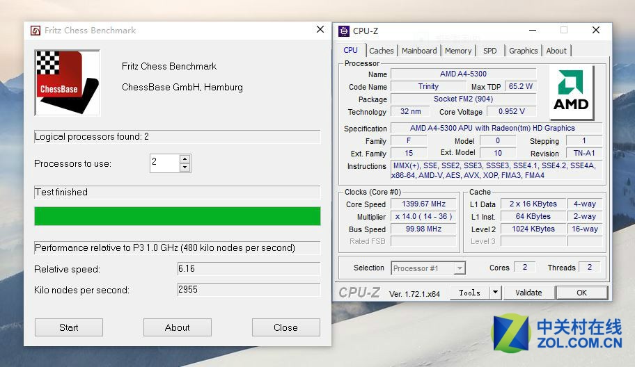 一分鐘了解CPU性能：AMD A4-5300實測