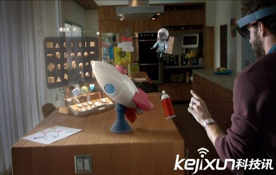 Win10眼鏡Hololens版VLC演示視頻：耍酷必備！