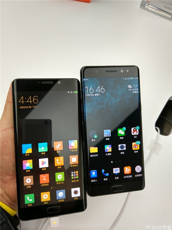 小米Note2對(duì)比三星Note7：外觀區(qū)別有點(diǎn)大