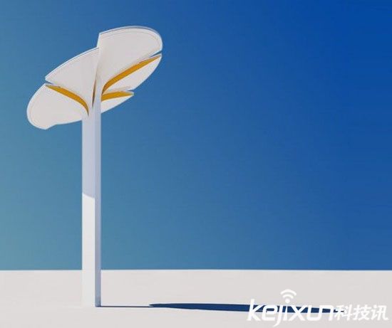 Totem太陽(yáng)能路燈 可提供WiFi為電動(dòng)汽車(chē)充電