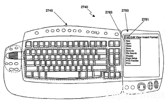 微軟鍵盤專利曝光!效仿蘋果“Touch Bar”？