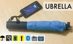 Ubrella智能雨傘：能給當(dāng)手電/自拍桿/手機(jī)充電寶