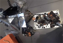 蘋果iPad Air充電時爆炸 威力巨大現場慘烈