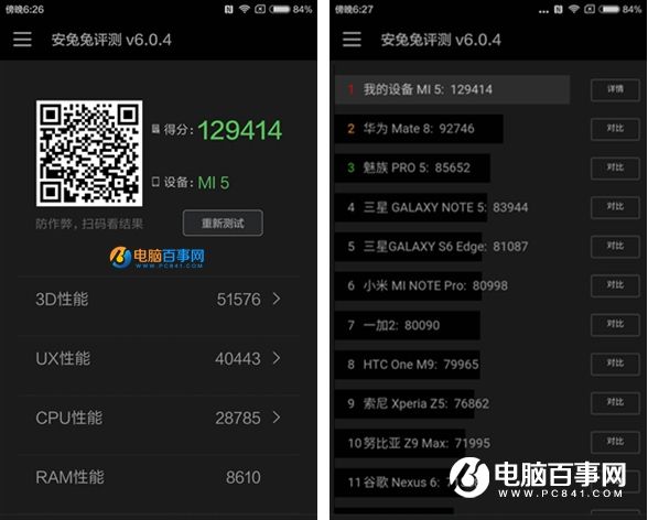 諾基亞6和小米5性能哪個(gè)好 屏幕與跑分對(duì)比
