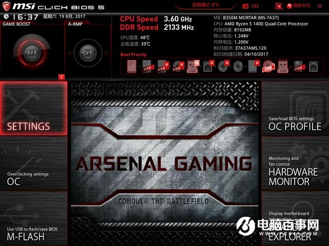 AMD R5 1400超頻實測：穩超4Ghz i5顫抖！