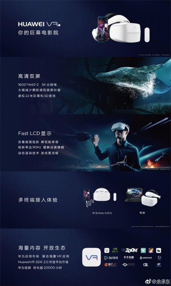IMAX巨幕影音體驗(yàn)！華為VR 2即將國內(nèi)上市