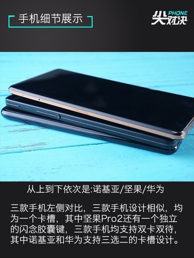 全面屏對決 諾基亞7 Plus、堅果Pro2、華為Nova2s對比評測