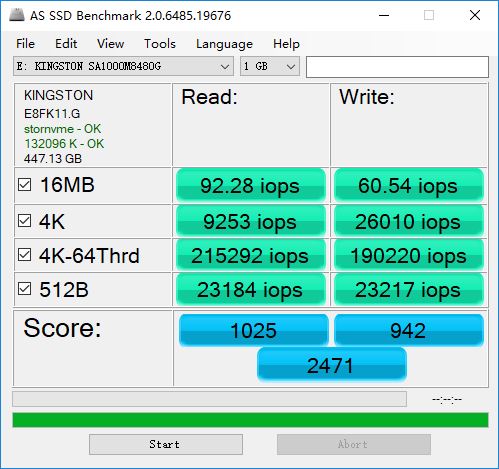 金士頓A1000 SSD怎么樣 金士頓A1000 PCIe SSD評測