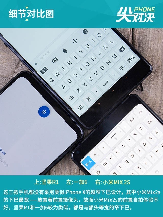 堅果R1、小米MIX2S、一加6對比評測 驍龍845旗艦怎么選？