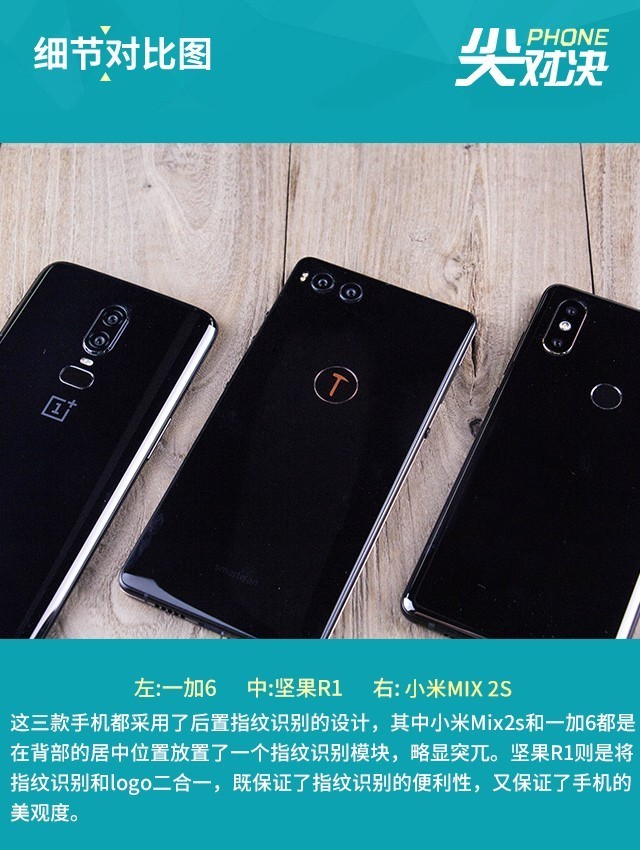 堅果R1、小米MIX2S、一加6對比評測 驍龍845旗艦怎么選？