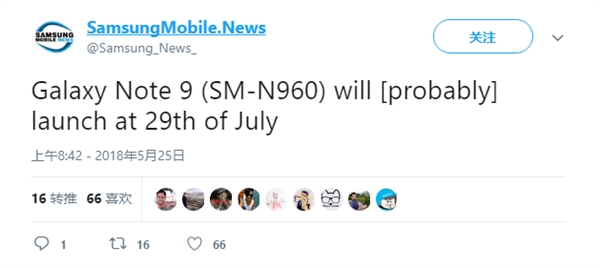 <a href=/tags/46-0.html target=_blank class=infotextkey>三星</a>Note9曝7月29日發布：Exynos 9810+512G存儲？