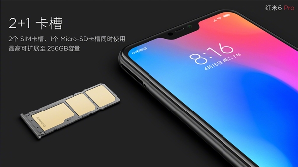 999元起！紅米6 Pro正式發布：小劉海＋4000mAh