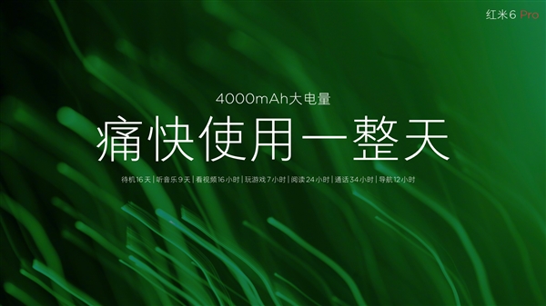 999元起！紅米6 Pro正式發布：小劉海＋4000mAh
