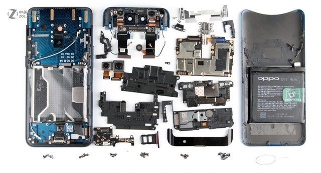 OPPO Find X做工如何 OPPO Find X拆解圖解評測