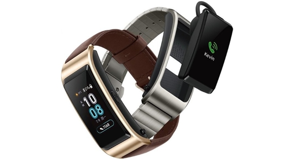 華為手環新品TalkBand B5曝光：彩色大屏 一秒變耳機