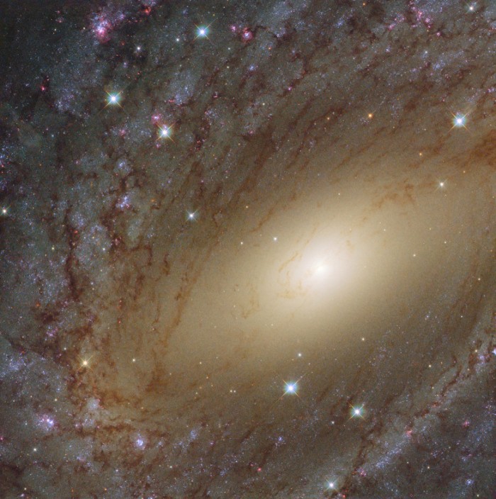 哈勃望遠鏡拍攝仍在增長的巨大近鄰星系的照片