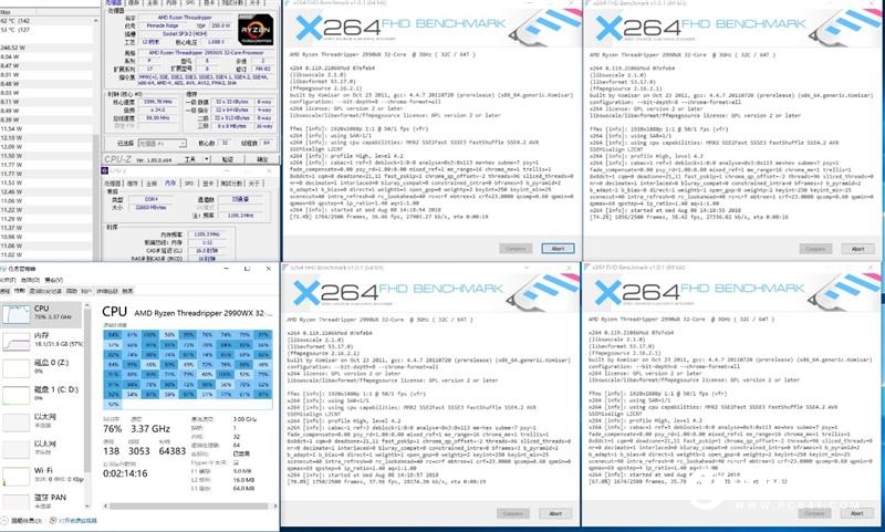 ThreadRipper 2990WX評測 AMD最牛處理器手撕Intel