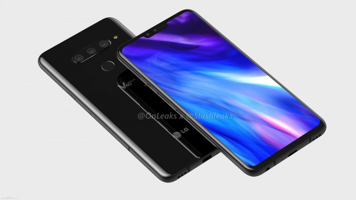LG V40 ThinQ渲染圖曝光：6.3寸劉海屏、后置三攝