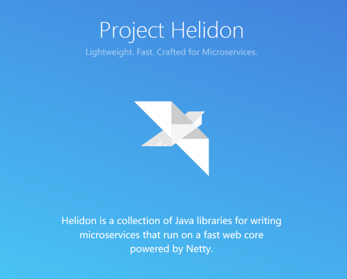 甲骨文推出的 Java 微服務框架 Helidon：輕量簡單