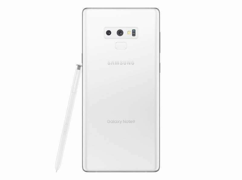 三星Note 9白色版渲染圖曝光:6.4英寸全視曲面屏，晶瑩無暇
