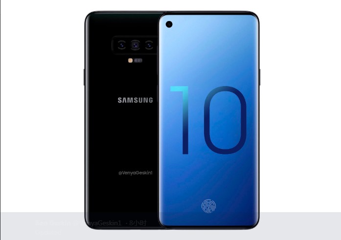 三星Galaxy S10系列渲染圖再曝光：屏下攝像頭，真全面屏