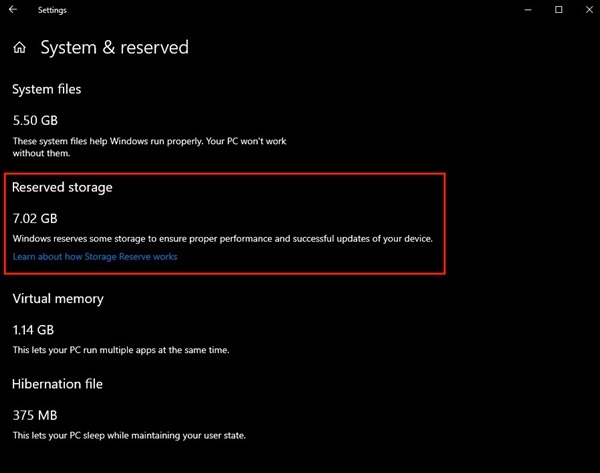 Win10預(yù)留7GB空間怎么取消？Win10 19H1禁用7GB空間占用方法