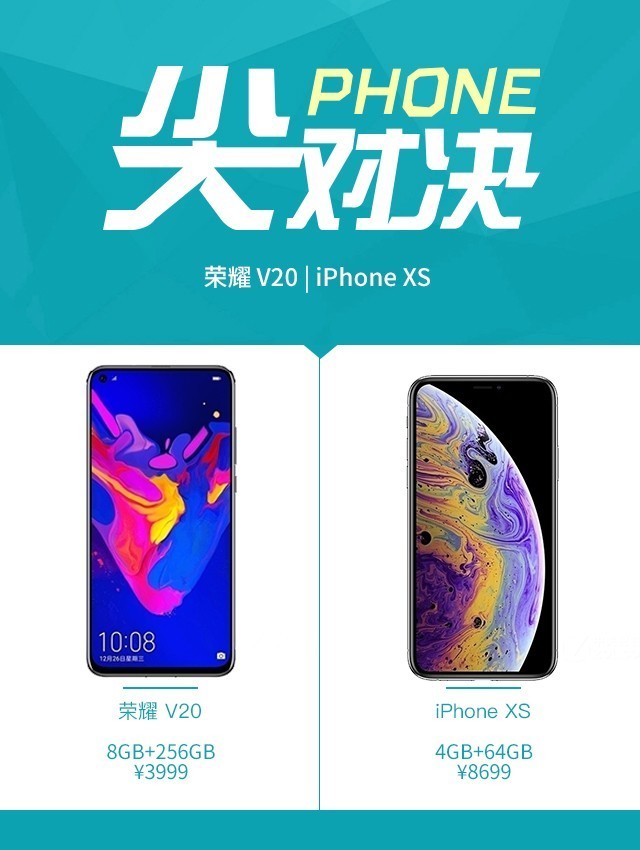 榮耀V20劍指果XS 4800萬雙攝夜拍占優勢（審核不發） 