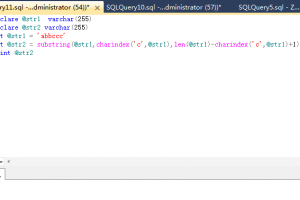 SQL Server數據庫中Substring函數的用法實例詳解