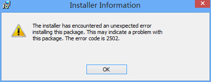 Win8安裝程序出現2502、2503錯誤解決方法