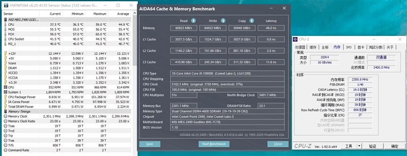 來自4600MHz C19的感動！微星MEG Z490 GODLIKE主板評測